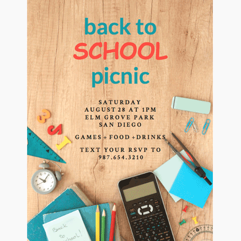 Back To School Picnic Basic Flyer